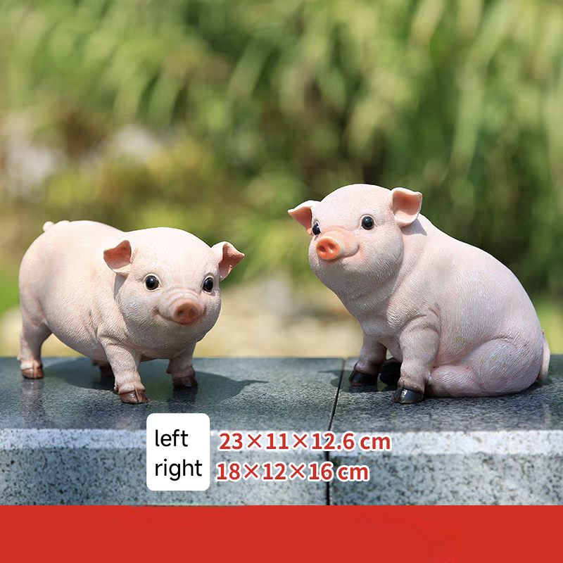 Resin Artificial pigs for garden home