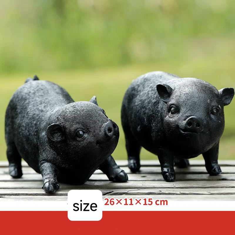 Resin Artificial pigs for garden home