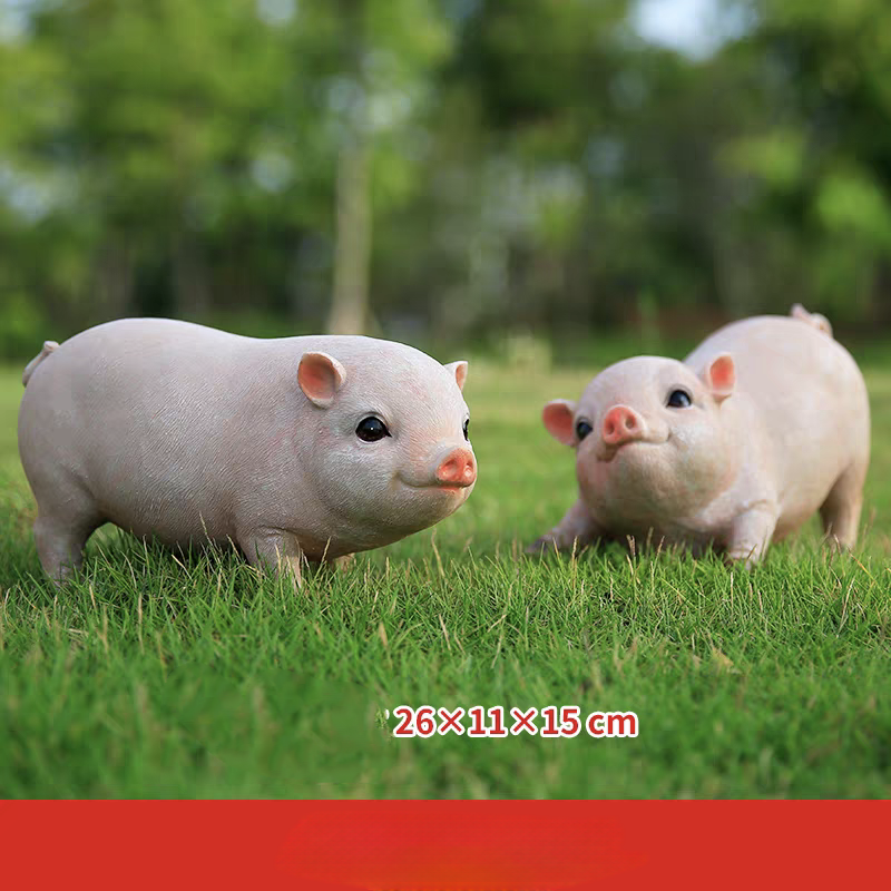 Resin Artificial pigs for garden home