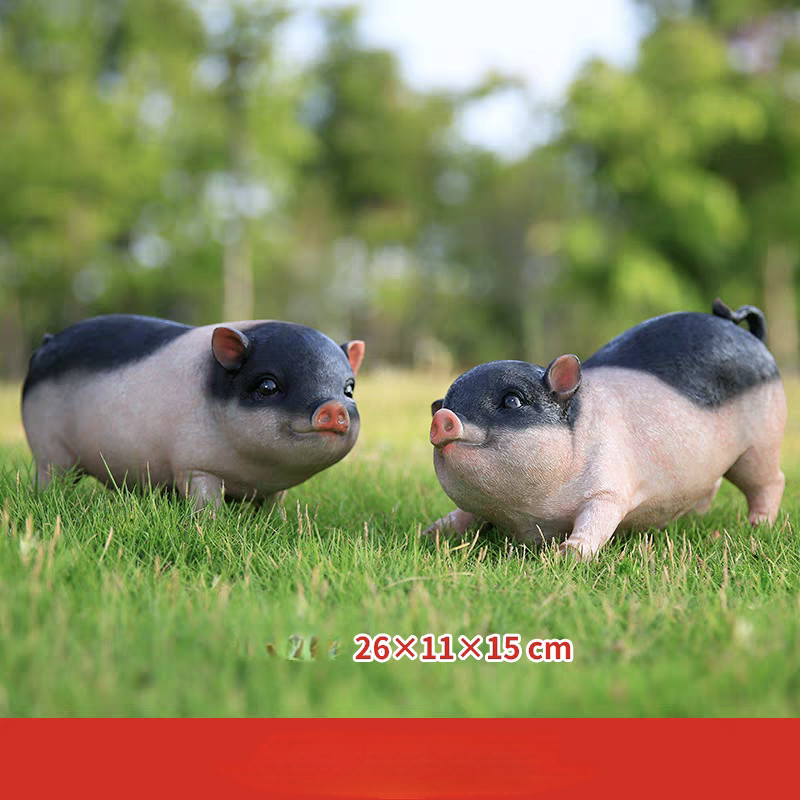 Resin Artificial pigs for garden home