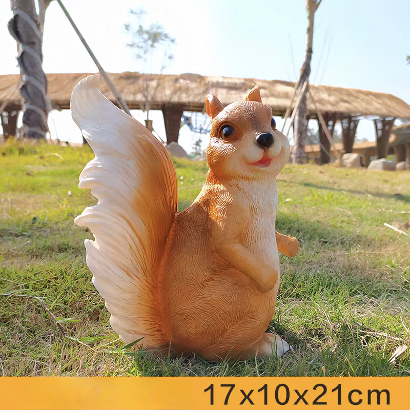 Artificial Resin squirrels home garden decor