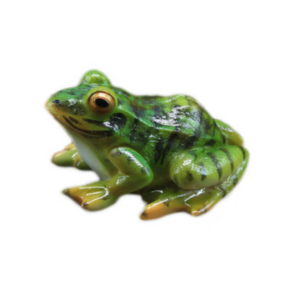 2Pcs Resin frogs for outdoor home decoration