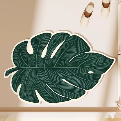 Diatom mud leaf shape rug