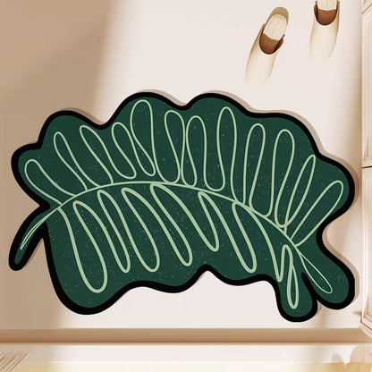 Diatom mud leaf shape rug